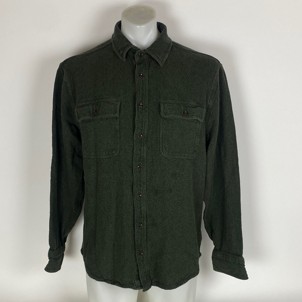 Taylor Stitch Button Down Shirt Long Sleeve Green Men’s Size 44